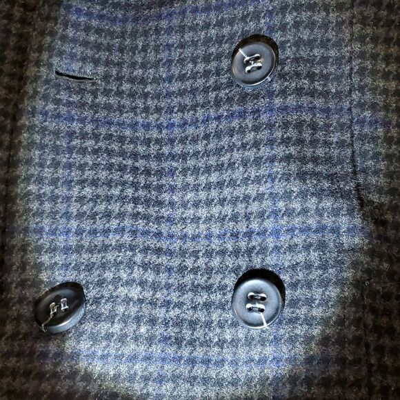 I Spiewak & Sons Wool Pea Coat with Houndstooth Pattern Size XL - Picture 16 of 16